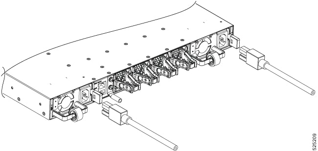 Instructions on how to install the AC Power cables to the router