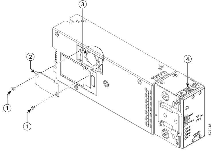 Remove the battery cover on the left side of the controller.