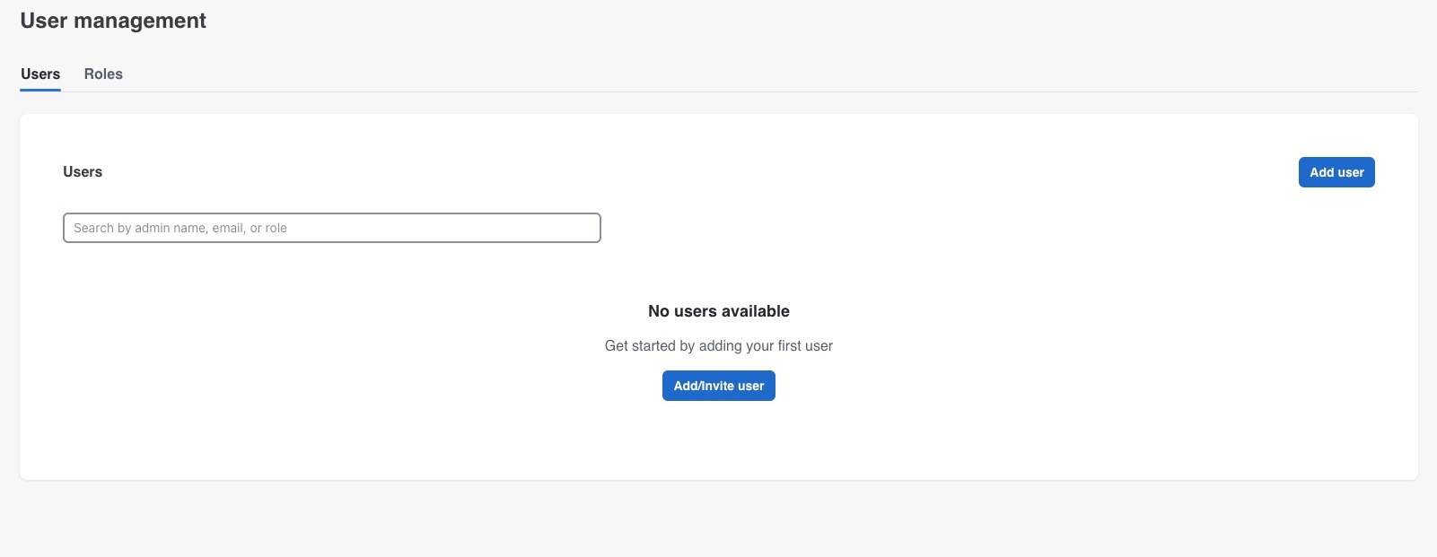 The User Management page lists users, roles, locations, and invitation status.