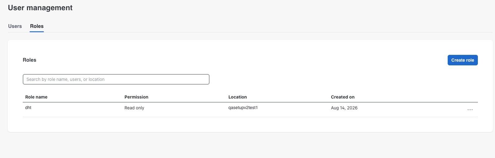The Create Role workflow shows the steps to define role permissions and access.