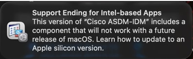MAC ARM64 compatibile message