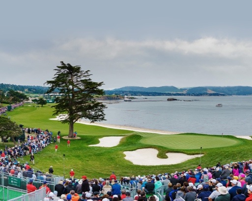 Crowds at Pebble Beach during U.S. Open Championship