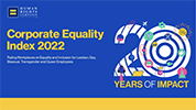 2022 Corporate Equality Index for LGBTQ+ Employees by Human Rights Campaign