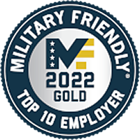 Proud to be ranked #2 in the U.S. as a Military Friendly Employer