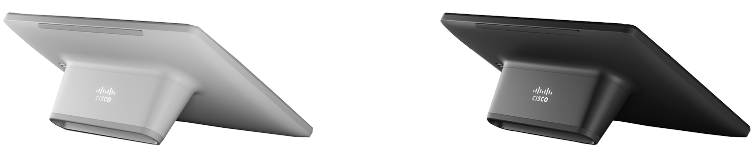 The rear side of Cisco Room Navigator for Table in First Light and Carbon Black models