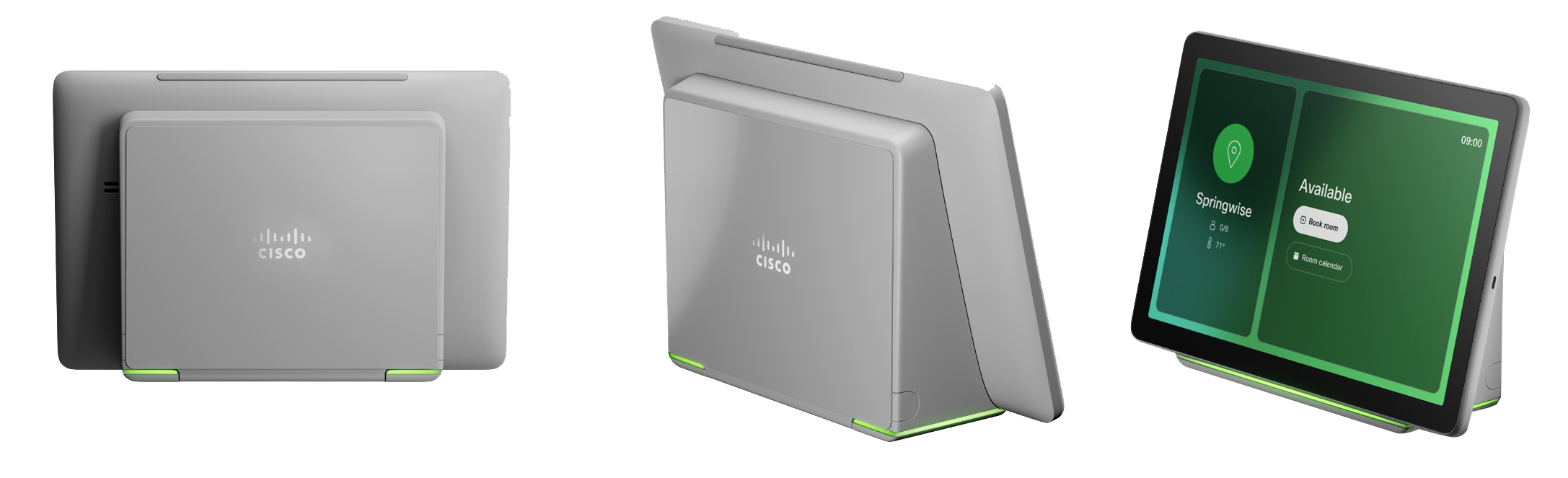 Rear, side and front view of the first light Room Navigator for Wall