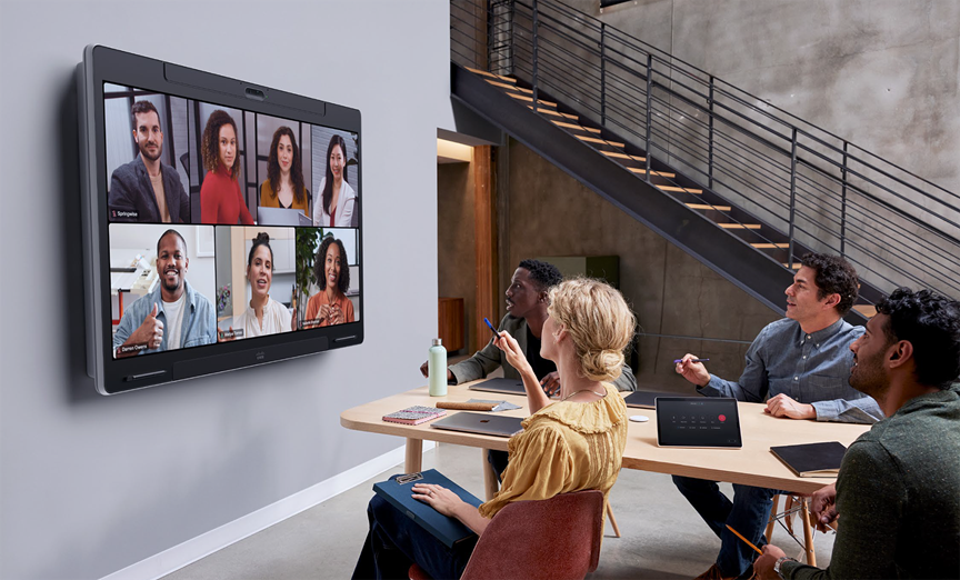 Video meeting with the wall-mount Board Pro 75 G2