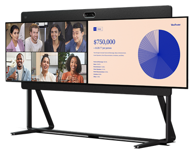 A screen with a group of people on itDescription automatically generated