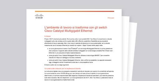 White paper L'ambiente di lavoro si trasforma