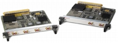 図 1 Cisco 4 ポートおよび 2 ポート チャネライズド T3 SPA