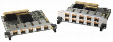 図 1 Cisco 5 ポートおよび 10 ポート GE SPA