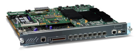 図 1 ギガビット イーサネットを 8 ポートと PFC3B を備えた Supervisor Engine 32（製品番号 WS-SUP32-GE-3B）