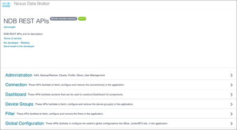 Cisco Nexus Dashboard Data Broker application REST API access mechanism