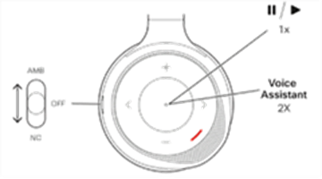 On-ear button controls