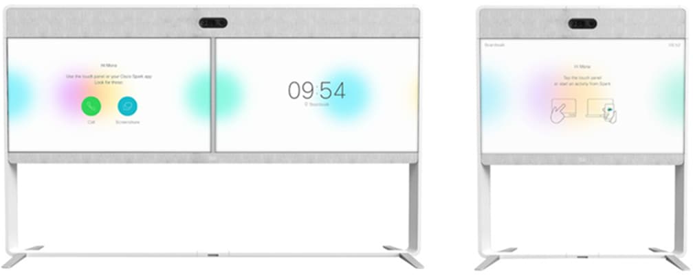 Cisco Webex Room 70 Dual and Cisco Webex Room 70 Single on Free-standing Floor Stand