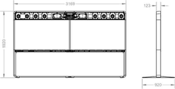 Cisco Webex Room 70D with floor stand