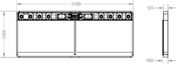 Cisco Webex Room 70D with wall mount