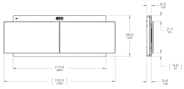 A drawing of a rectangular object with a usb portDescription automatically generated