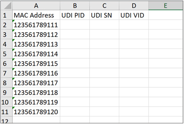 A screenshot of a spreadsheetDescription automatically generated