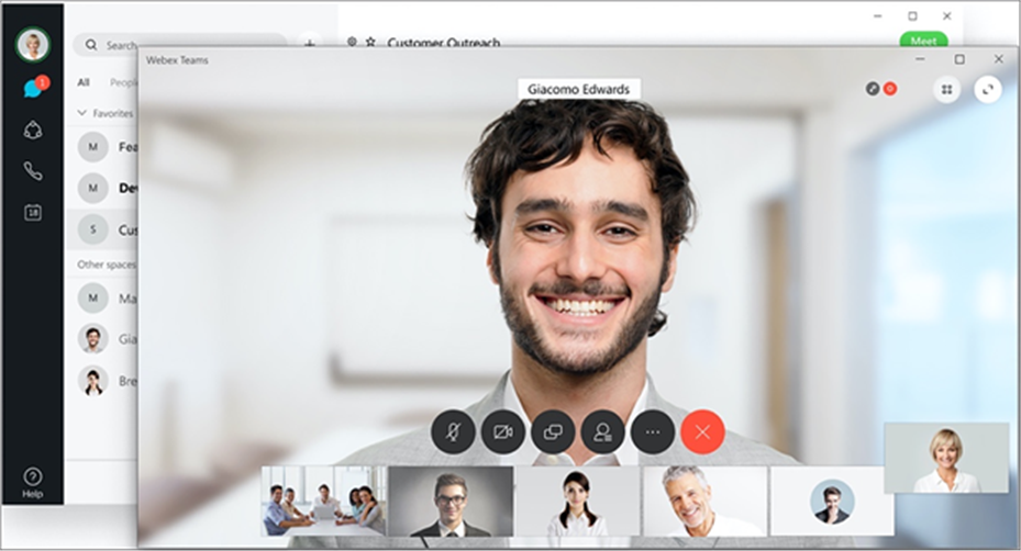 Webex App Active Speaker Layout