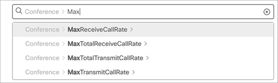 Control Hub bit rate controls for Webex Devices