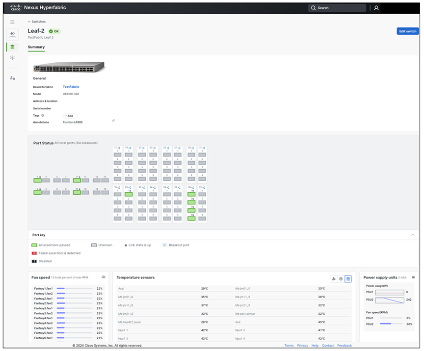 Cloud-managed switch