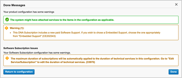 Checking warning and error messages