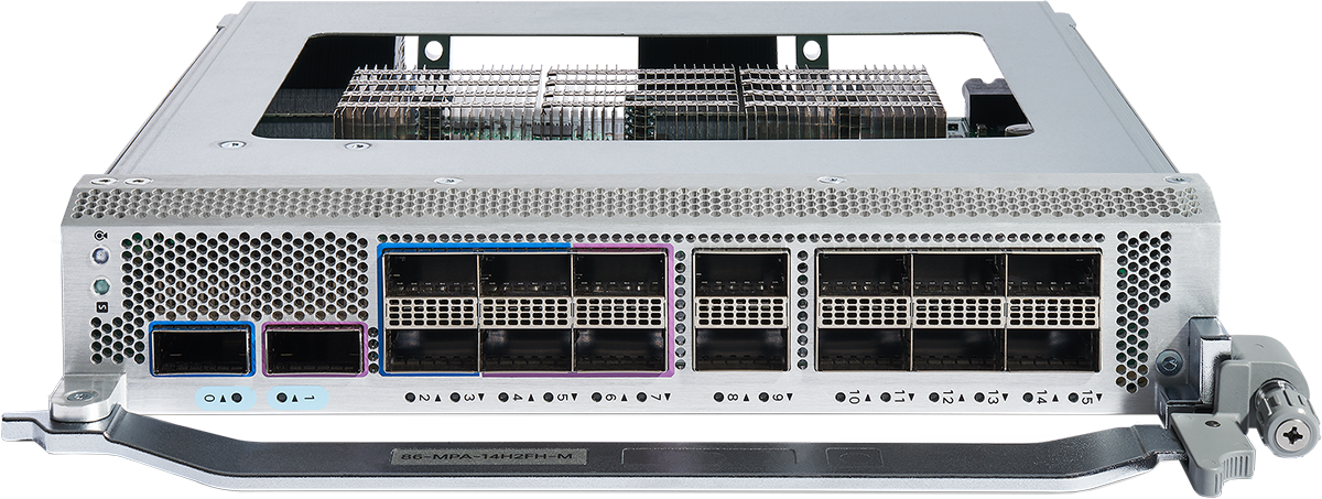 16-port 100/400 GbE QSFP28 & QSFP56DD Combo MPA