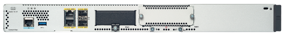 Catalyst 8200 Series with 1 NIM slot and 4x 1 Gigabit Ethernet WAN ports