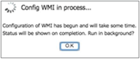 WMI config in process