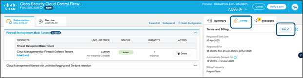 Modify Term Details