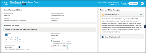 Modify Term Details
