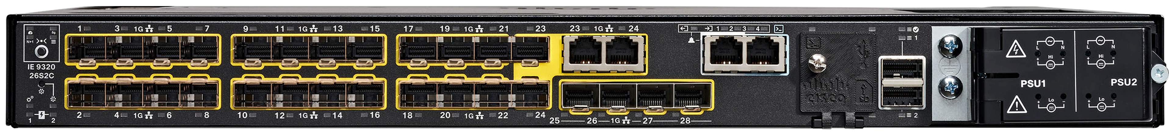 IE-9320-26S2C switch with advanced feature set