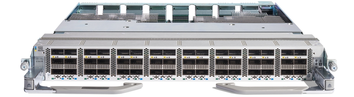 Cisco Nexus 9800 14-port QSFP-DD 400G + 34-port QSFP28 100G line card