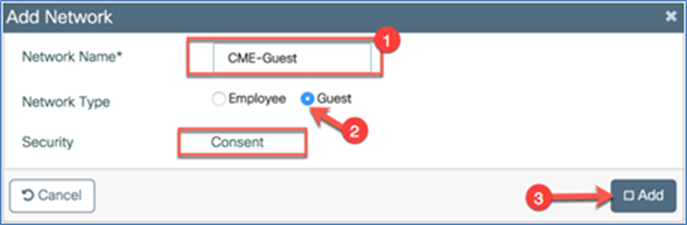 Click Add to create the WLAN