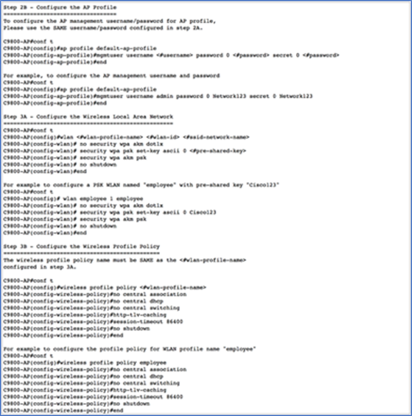 Step 2B - Configure the AP Profile