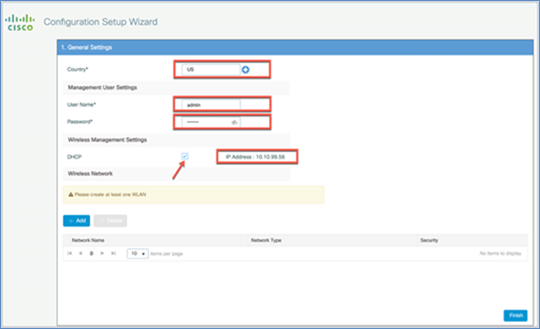 Configuration Setup Wizard