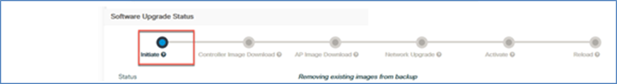 software upgrade status