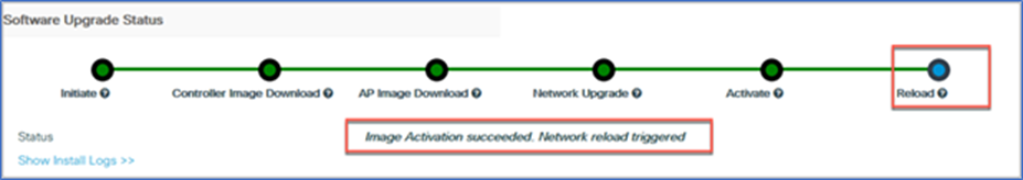 Software Upgrade Status