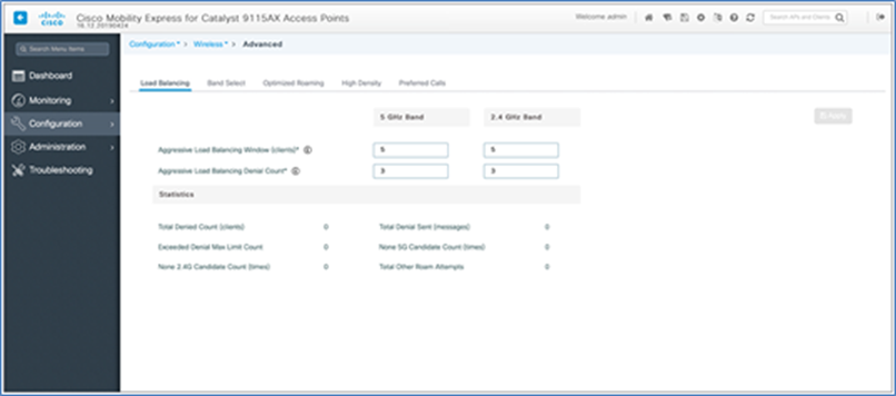 Wireless advanced settings