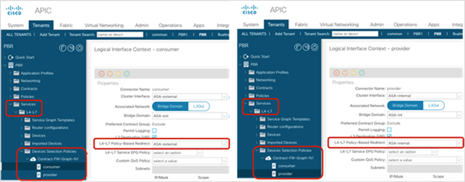 Create the device selection policy (two-arm mode)