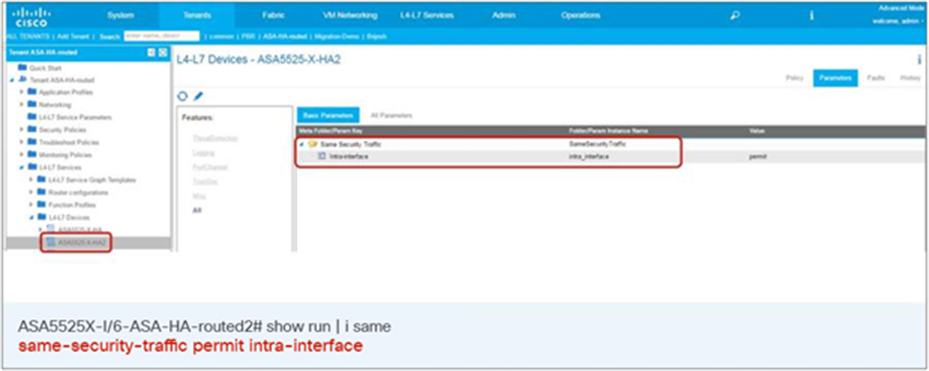 Configure same-security-traffic permit intra-interface