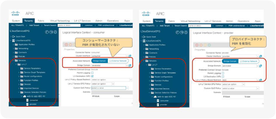 Create Device Selection Policies for unidirectional PBR