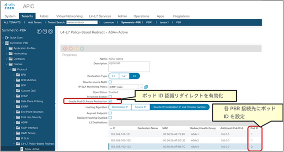 Enable Pod ID Aware Redirection