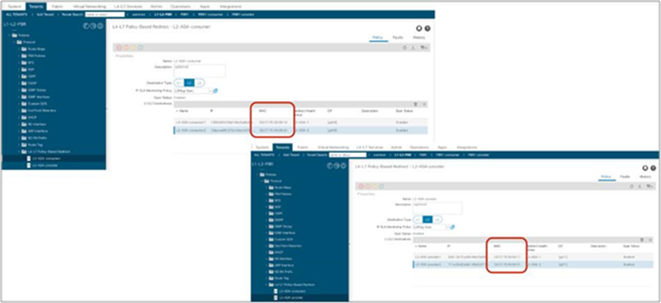 Specify PBR destination MAC addresses (optional)