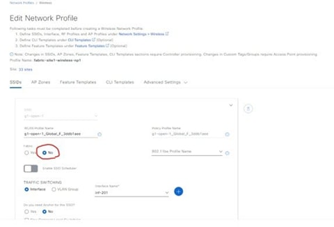The original network profile for the OTT network