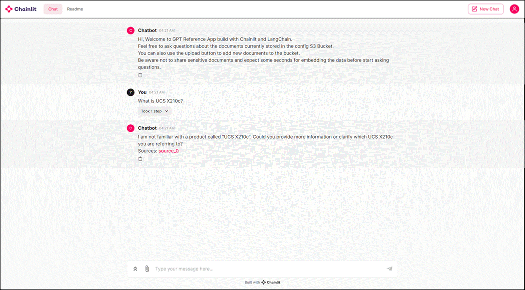 A screenshot of a chatDescription automatically generated