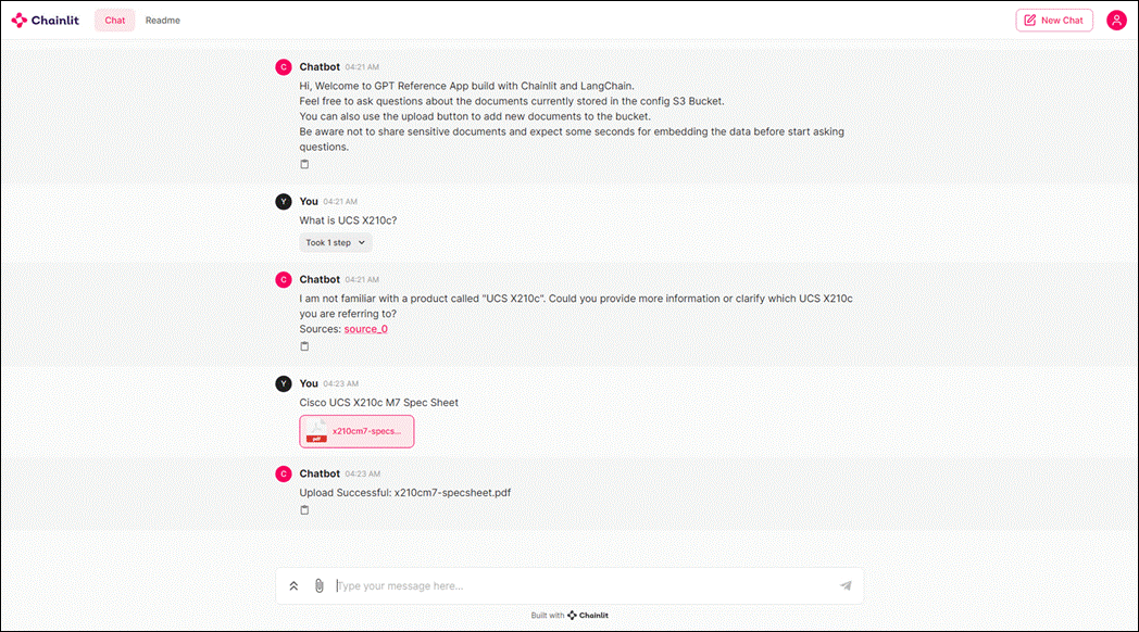 A screenshot of a chatDescription automatically generated