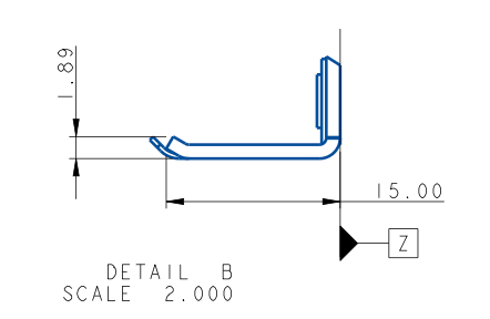 A blueprint of a metal pieceAI-generated content may be incorrect.