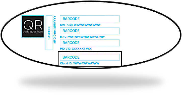 A close-up of a barcodeDescription automatically generated